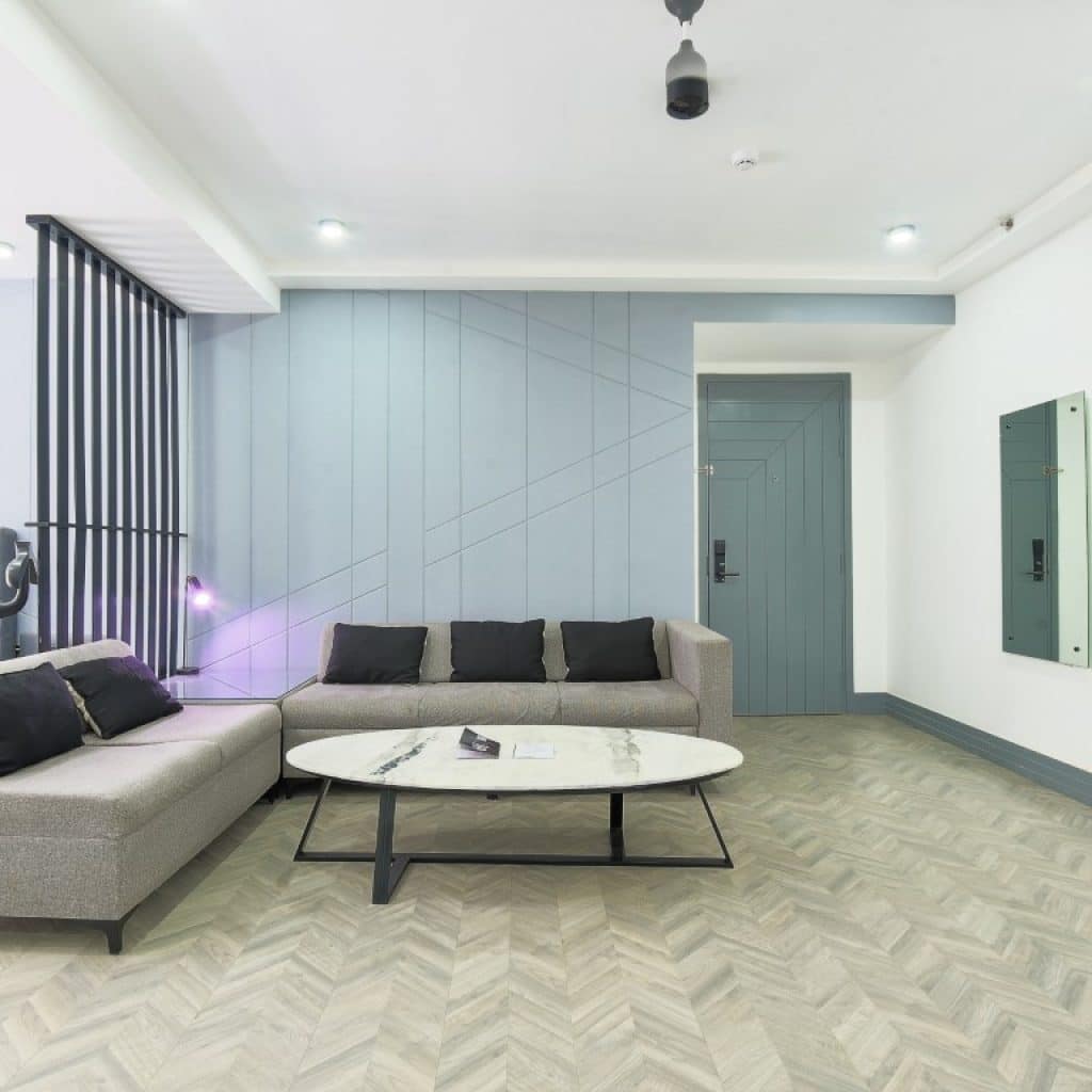 Living Area Hall of Service Apartment in Mg Road, Gurgaon