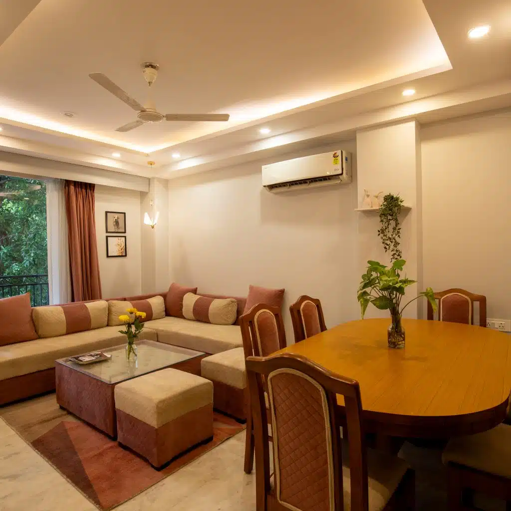Living Room - Bedchambers Service Apartment Sector 38 Gurgaon