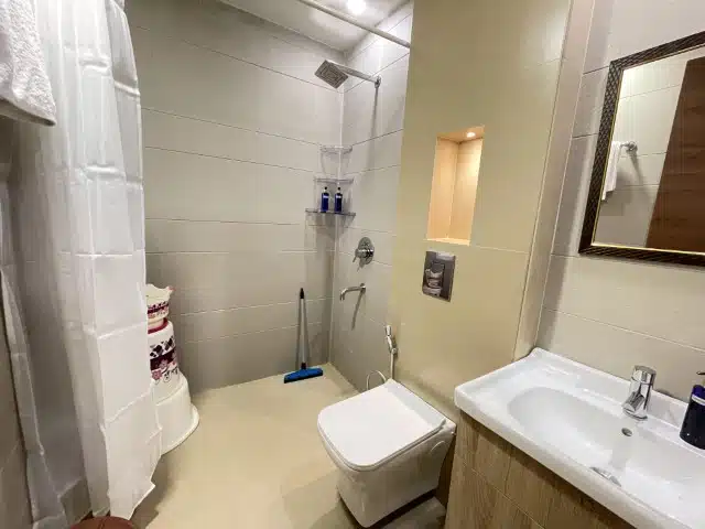 Bathroom - Bedroom View - Bedchambers service apartment, ardecity