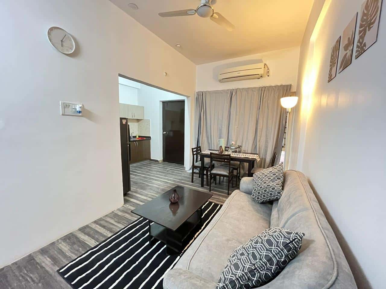 Living, 1 Bhk service apartment with balcony (Jubilee Hills)