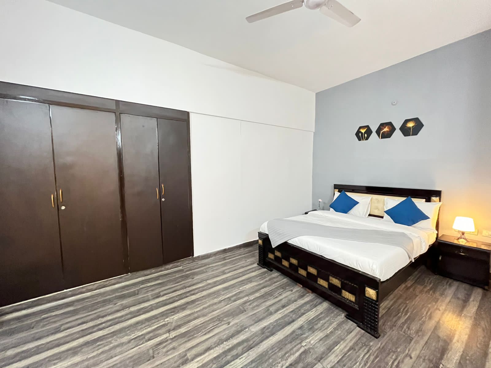 Side view of Bedroom, 1 Bhk service apartment (Jubilee Hills)