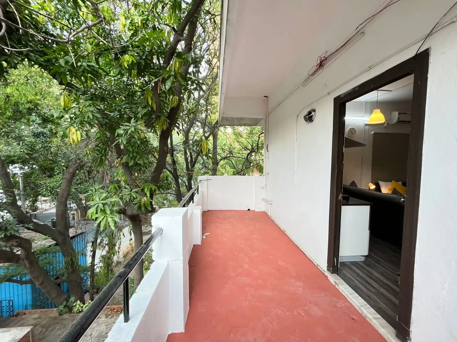 Balcony, Studio Service apartment (Jubilee hills)