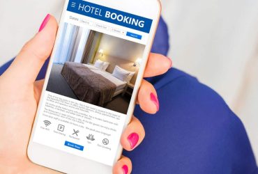 Mobile with Hotel Booking Tab