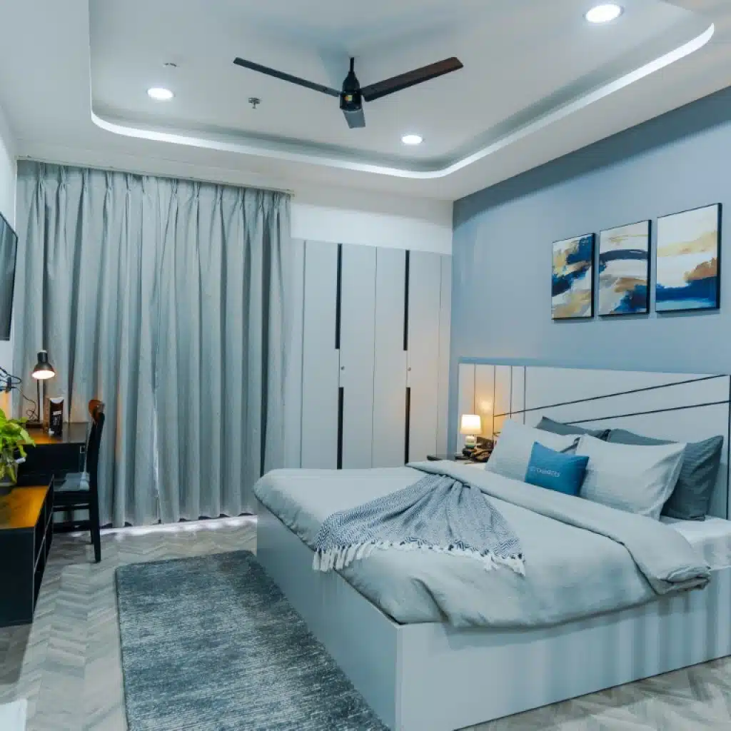 Bedroom - Bedchambers Service Apartment in Gurgaon, Golf Course