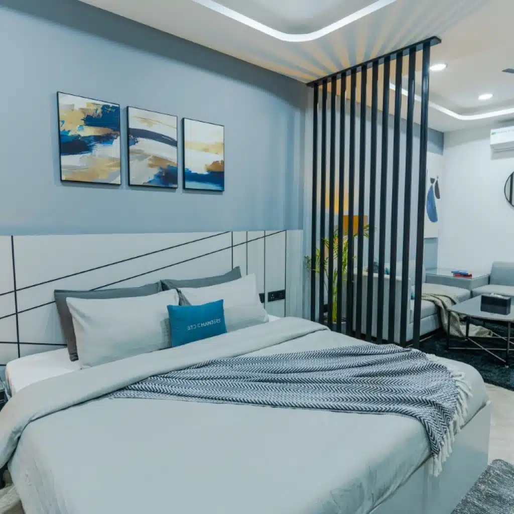 Bedroom - Service Apartment in Gurgaon near Golf Course